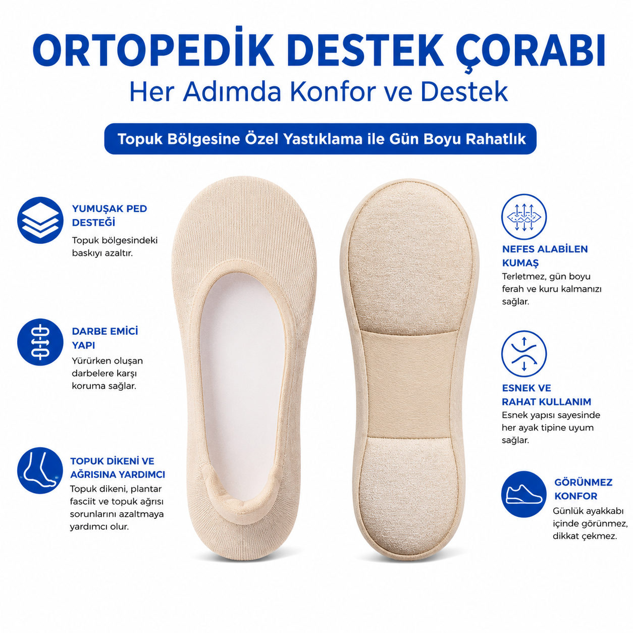 Konfor Adım™ Ortopedik Çorap